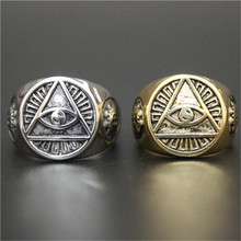 1pc New Arrival Eye Ring 316L Stainless Steel Man Boy Punk Style Cool Ring 2024 - buy cheap