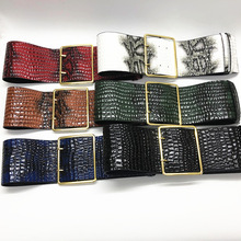 New Leather Snake Pattern Belt Waist Belts Fashion Ladies Girdle Wide Leather Buckle Corset Caestus Women Coat Dress Accessories 2024 - buy cheap