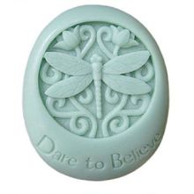 Dare to Believe овальная силиконовая форма для мыла Dragonfly DIY, глина для художественных работ, формы для мыла ручной работы, форма для изготовления мыла в форме свечи 2024 - купить недорого
