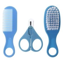 1 Set Baby Grooming Brush Comb Scissors Professional Newborn Kids Nursing Care Nail Cutter Clippers Safe Hair Head Massage 2024 - buy cheap