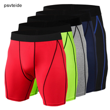 Pantalones cortos de gimnasio para hombre, Shorts de culturismo para correr, entrenamiento, Crossfit, Fitness, cintura elástica, ajustados 2024 - compra barato