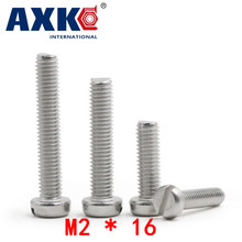 2021 New Top Fashion Parafuso Axk 10pcs Stainless Steel 304 Word Slotted Cheese Head Screws M2 * 16 Gb65 2024 - buy cheap