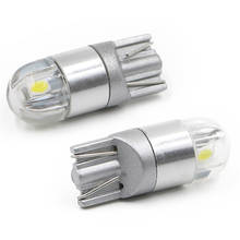 2PCs T10 Car W5W Lights 3030 COB LED Bulbs Canbus Wedge Interior Sidelight Blue 2024 - buy cheap