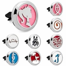 Seahorse Hummingbird Essential Oil Diffuser Car Vent Clip Stainless Steel Perfume Magnet Locket Air Freshener Free 10pads Gift 2024 - buy cheap