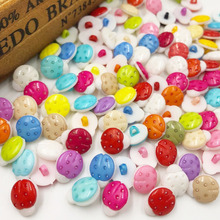 100 pcs Plastic Ladybug Buttons backhole sewing lots PT77 2024 - buy cheap