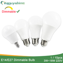 Kaguyahime 10pcs/lot E27 LED Bulb LED Lamp 220V E14 Bulb Light 3W 5W 6W 9W 12W 15W 20W Lampada Bombilla Ampoule LED Spotlight 2024 - buy cheap