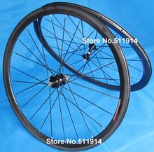 FLX-WS-CW03 Full Carbon Road bike Bicycle Clincher Wheelset 700C - 38mm Rim , Spokes , hub , Brake pads, Skewers 2024 - buy cheap