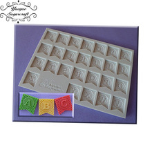 Yueyue sugarcraft molde de silicone, 1 peça, capital/número, molde de fondant, ferramentas de decoração de bolo, chocolate, pasta de goma, CK-SM-2 2024 - compre barato