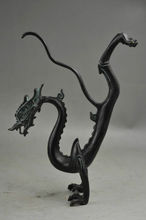 Замечательная бронзовая резная статуя дракона ручной работы с коллекционным украшением 2024 - купить недорого