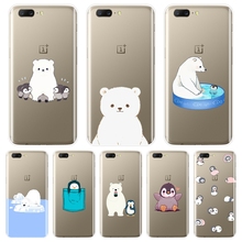 Back Cover For OnePlus 6 6T 5 5T 3 3T Soft Silicone Bear Penguin Kawaii Cute Funny Phone Case For One Plus 3 3T 5 5T 6 6T Case 2024 - buy cheap