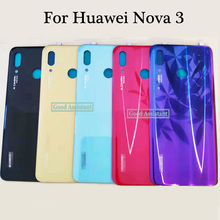 Original For Huawei Nova 3 Nova3 PAR-AL00 PAR-LX9 PAR-L29 PAR-L11 PAR-LX1 Back Battery Cover Door Housing case Rear Glass parts 2024 - buy cheap