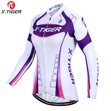 X-tiger-Jersey de ciclismo profesional para mujer, ropa térmica de invierno para bicicleta de montaña y MTB, mantiene el calor 2024 - compra barato