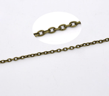 DoreenBeads-eslabones de tono bronce, cadenas de Cable abiertas de 2x3mm (B08983), 10M 2024 - compra barato