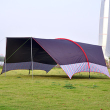 Палатка-тент, многофункциональный, на 5-8 человек, с серебряным покрытием, с УФ-защитой, от солнца, пляжный зонт, большой тент 2024 - купить недорого