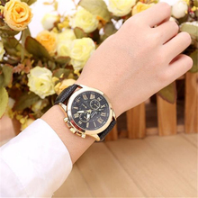 Лидер продаж, новейшие женские часы, роскошные брендовые Женевские часы с римскими цифрами, кожаные кварцевые мужские часы, наручные часы 2024 - купить недорого