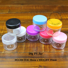 100pcs/lot Promotion 20g Facial Cream Jar Eyeshadow 20ml Empty Cosmetic Bottle Packaging Makeup Container Small Refillable Vial 2024 - buy cheap