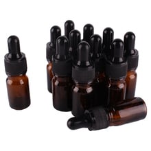 12pçs 5ml frascos de vidro âmbar com pipeta para óleos essenciais, aromaterapia produtos químicos de laboratório 2024 - compre barato