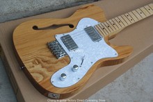 Factory direct    Hollow F hole body 6 Strings Guitar Natural wood color  Electric Guitar with 2humbucker pickups 2024 - buy cheap