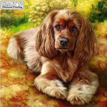 5D DIY Diamond Painting animal dog  Full Square/Round Diamond Embroidery Decor Home Picture Of Rhinestone XY1 2024 - buy cheap