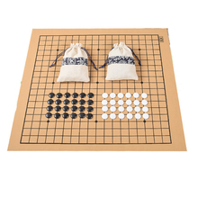 Стандартный Шахматный набор Go для игры в шахматы, 19 линий, 361 шт., диаметр 2,2 см, кожаная Шахматная ткань, сумка Weiqi toy 2024 - купить недорого