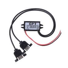 Adaptador de corriente para coche, módulo convertidor hembra con puerto USB Dual, CC de 12V a 5V, 15W 2024 - compra barato