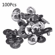 100 Pcs Durable Waxed Candles Making Metal Wick Sustainers Carry Holders Tabs Tool Craft DIY My06 19 Dropship 2024 - buy cheap