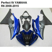 100% ajuste carenados de inyección para Yamaha YZF R6 2008-2015 mate negro azul kit de carenado YZFR6 08 09 10 11 12 13 14 15 CN01 2024 - compra barato