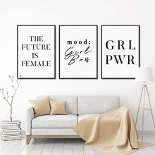 Girl Power Feminist Art Canvas Painting Wall Poster Office Decor Girl Motivational Quote Canvas Art Prints Modern Decoration 2024 - buy cheap
