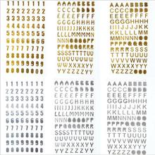 Letras digitales doradas y plateadas, 95x175mm, números, cuentas para Álbum de/manualidades DIY/hacer tarjetas de decoración 2024 - compra barato
