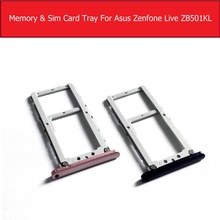 Genuine Sim Card Tray Slot For Asus Zenfone LIVE ZB501KL 5.0" SIM Card Connector Holder Metal Material Replacement repair parts 2024 - buy cheap