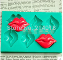 Freeshipping  Valentine's Day sexy lips lips food grade  chocolate mold silicone fondant Cake decoration mold wholesale 2024 - buy cheap