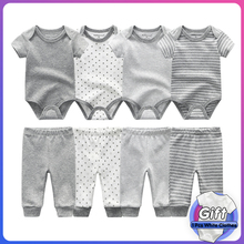Newborn Baby Set Boys Girls Clothes Cotton Bodysuits+Long Pants Outfits Toddler Kids Clothing Infant Romper Sets 0-12M bebe 2024 - buy cheap