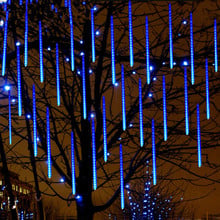 50cm 30cm 20cm waterproof Meteor Shower Rain Tubes Led Light Lamp 240V EU Plug Christmas Light Wedding Garden Decoration Xmas 2024 - buy cheap