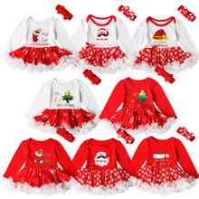 Gran oferta de conjuntos de ropa para niñas. Disfraz vestido tutú de Navidad para bebés. Regalo Cosplay 2 uds. Disfraz de Santa 2024 - compra barato