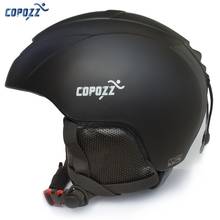 COPOZZ-casco de esquí moldeado integralmente, para hombre y mujer, para Snowboard, Skateboard, esquí, moto de nieve 2024 - compra barato