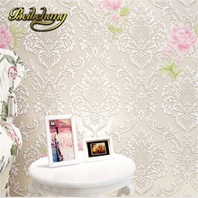 beibehang 3D three-dimensional relief of European non-woven wallpaper warm living room bedroom garden papel de parede 2024 - buy cheap