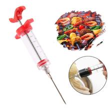 Stainless steel BBQ Meat Syringe Marinade Injector Turkey Chicken Meat Flavor Syringe Cooking Syinge Accessories Kitchen Tools 2024 - buy cheap