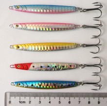 200Pcs Lead Bait Fishing Lures 7CM 14G 6# Treble Hooks Metal Pencil Hard Isca Artificial Lures Fishing Tackle 2024 - buy cheap