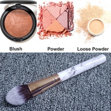 1Pcs Marble Patten Foundation Makeup Brush Blush Powder Soft Make Up Brushes Eyebrow Eyeshadow Face Cosmetic Tools Drop Shipping 2024 - buy cheap