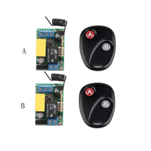 Receptor e transmissor rf sem fio 1 canais 10a, interruptor remoto 220v 1ch rf wireless embutido ajustável com jumper 2 tamanhos