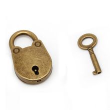 Vintage Old Antique Style Mini Archaize Padlocks Key Lock With key  for Travel Wedding Jewelry Box Diary Book Suitcase 2024 - buy cheap