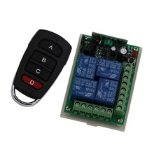 Switch de relé sem fio, transceptor com 1 receptor, sku: 150, 12v, 7a, 4ch, 5013 m, controle remoto