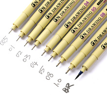 9pcs/set Needle Drawing Pen Pigment Liner Ink Marker Pen Fine liner Sketching Brush Pen For Drawing and Design Suppliers 2024 - buy cheap