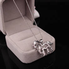 Fashion Hollow Out Crystal Unicorn Necklaces & Pendants Trendy Jewelry For Women Baby Gifts For Girls Cute Animal Horse Necklace 2024 - buy cheap