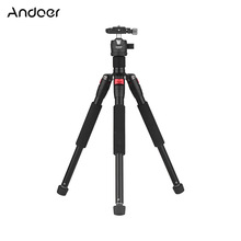 Andoer-tripé k521s, liga de alumínio, com mini cabeça de bola, baixo centro de gravidade, 1/4 ", montagem de parafuso, para canon, nikon, sony, câmera dslr 2024 - compre barato