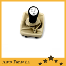 Sport Gear Knob & Beige Shift Boot for Volkswagen Polo 9N3-free shipping 2024 - buy cheap