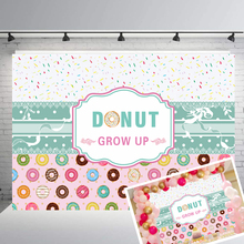 BEIPOTO Donut Grow Up Baby Shower Party Decorations Photo Studio Background Girl Princess Banner Photography Backdrops  Picture 2024 - buy cheap