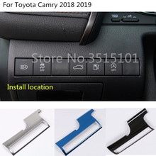 Car Body Styling Cover Front Fog Light Switch Inner Trim Frame Lamp Panel For Toyota New Camry XV70 2017 2018 2019 2020 2024 - buy cheap