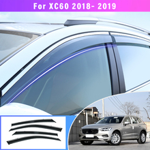 Автомобильный солнцезащитный козырек для дымового окна, солнцезащитный козырек для автомобиля, Солнечный козырек ABS для Volvo XC60 2018 2019 аксессуары 2024 - купить недорого