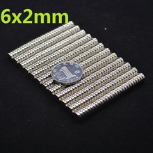 50pcs 6x2mm Bulk Small Round NdFeB Neodymium Disc Magnets Dia 6mm x 2mm Powerful Rare Earth NdFeB Magnet 6*2 2024 - buy cheap